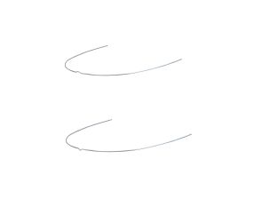 Truflex Niti Arcs Forme Euro Rond Ligne Mediane Avec Creux