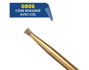 Fraises diamantées renversé avec col G806