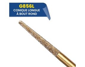 Fraises diamantées coniques longue G856L