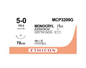 Fil Monocryl 5/0 3/8 vectral - 70 cm - FS-2 (12)