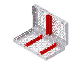 Casette Galaxy slide 18X14 - rouge 10 instruments