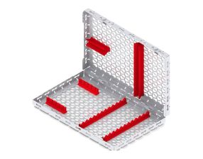 Casette Galaxy slide 28x18 - rouge 12+5 instruments