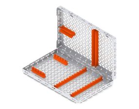 Casette Galaxy slide 28x18 - orange 12+5 instruments