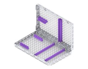 Casette Galaxy slide 28x18 - mauve 12+5 instruments