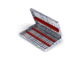 Cassette 28x18 16 Instruments Rouge 