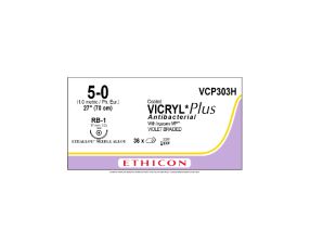 Fil Vicryl Plus violet 5/0  70 cm  VCP33H  (36)