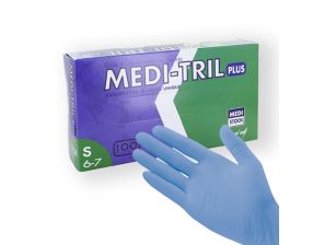 Gants Medi-Tril nitrile non poudrés - boîte de 100