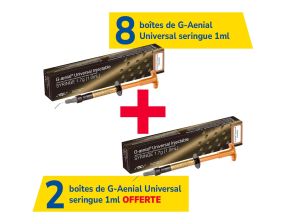 8 seringues de 1,7g G-aenial Universal Injectable + 2 offertes